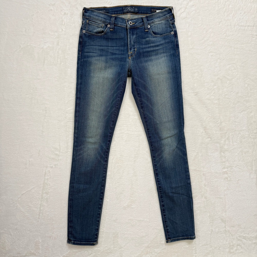 Lucky Brand Brooke Skinny Jeans Womens 2/26 Blue Santa Rosa Candiani